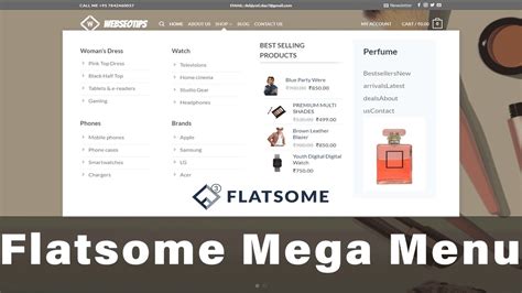 mega menu flatsome